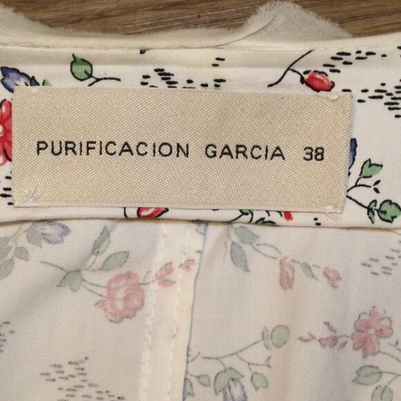 Purificación García Floral Jacket Women’s Size 38 (US S) Cream Multicolor - Picture 4 of 4
